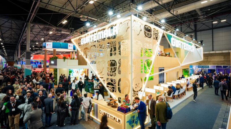 Estand de Guatemala en la feria Fitur 2026, en Madrid.
