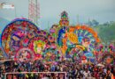 Barriletes gigantes de colores en Sumpango, Sacatepéquez.